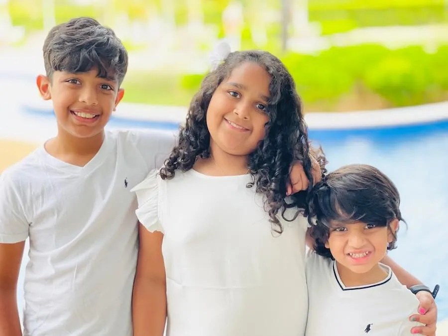 A group of smiling children